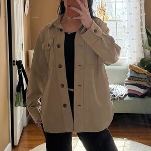 Banana Republic Suede Button-Front Jacket